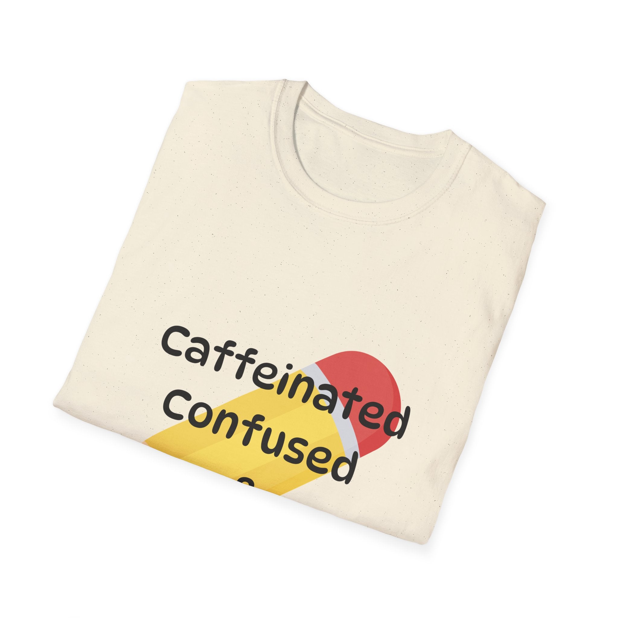 Para Life Pencil T‑Shirt — "Caffeinated, Confused & Para Life" Graphic Tee