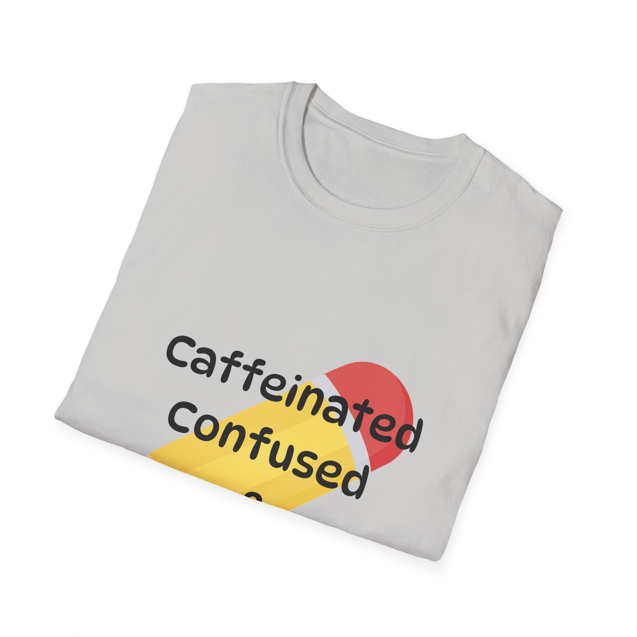 Para Life Pencil T‑Shirt — "Caffeinated, Confused & Para Life" Graphic Tee