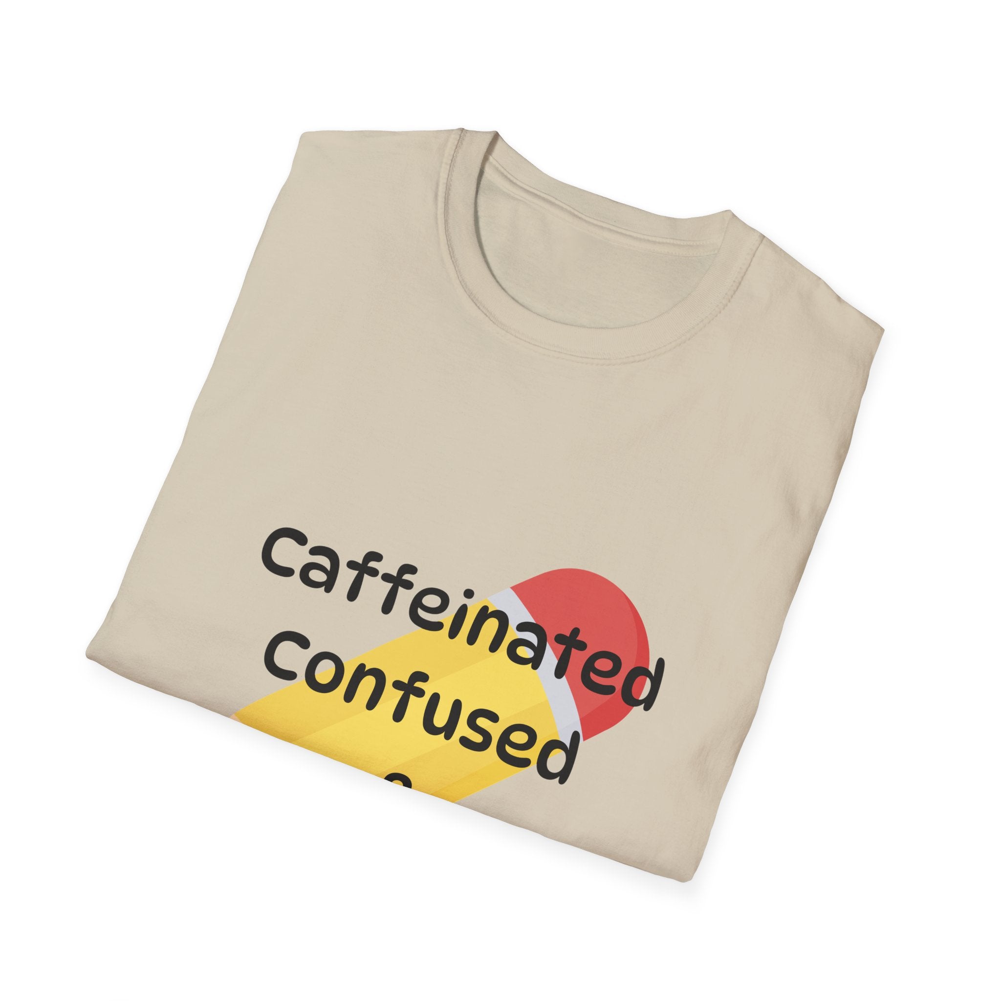 Para Life Pencil T‑Shirt — "Caffeinated, Confused & Para Life" Graphic Tee