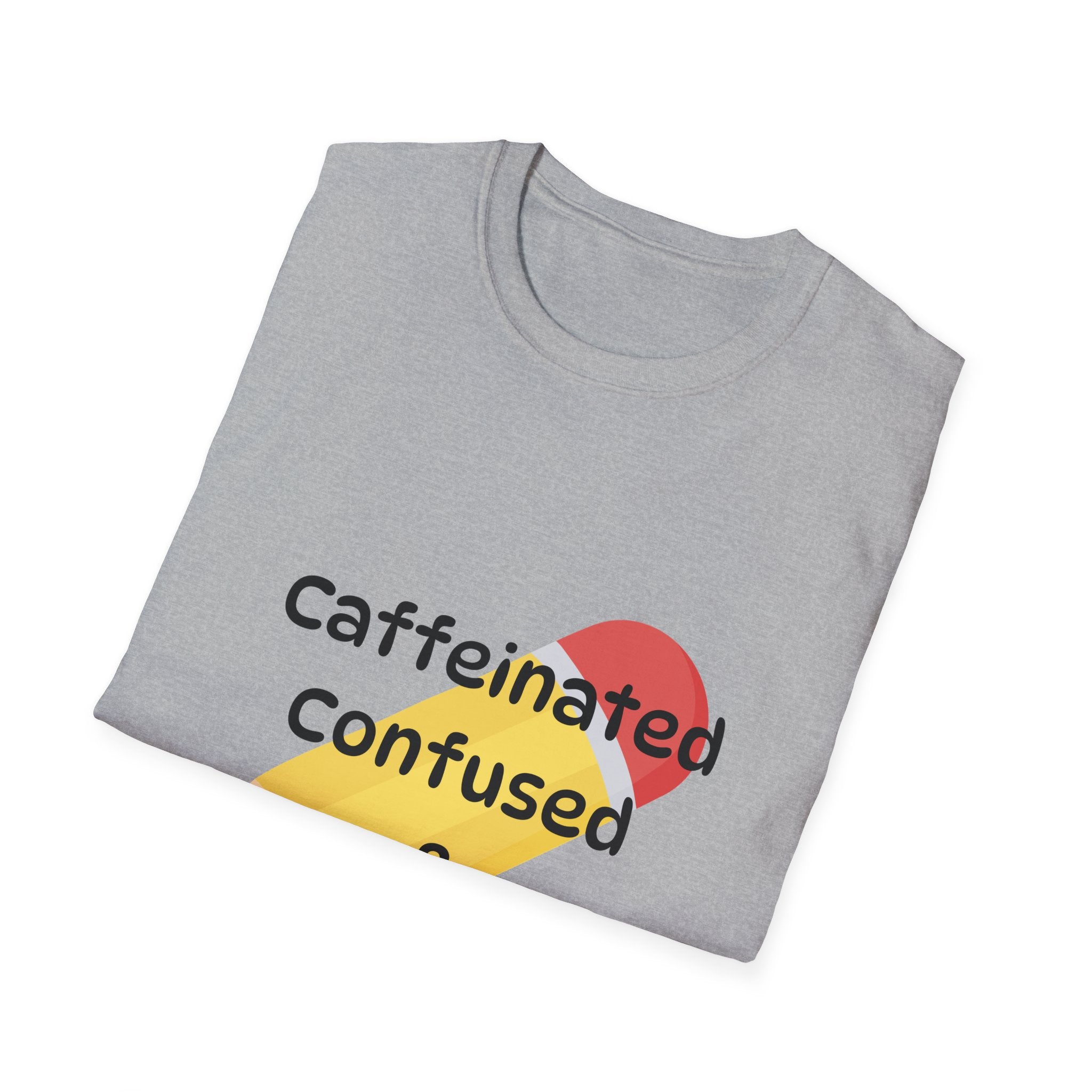 Para Life Pencil T‑Shirt — "Caffeinated, Confused & Para Life" Graphic Tee